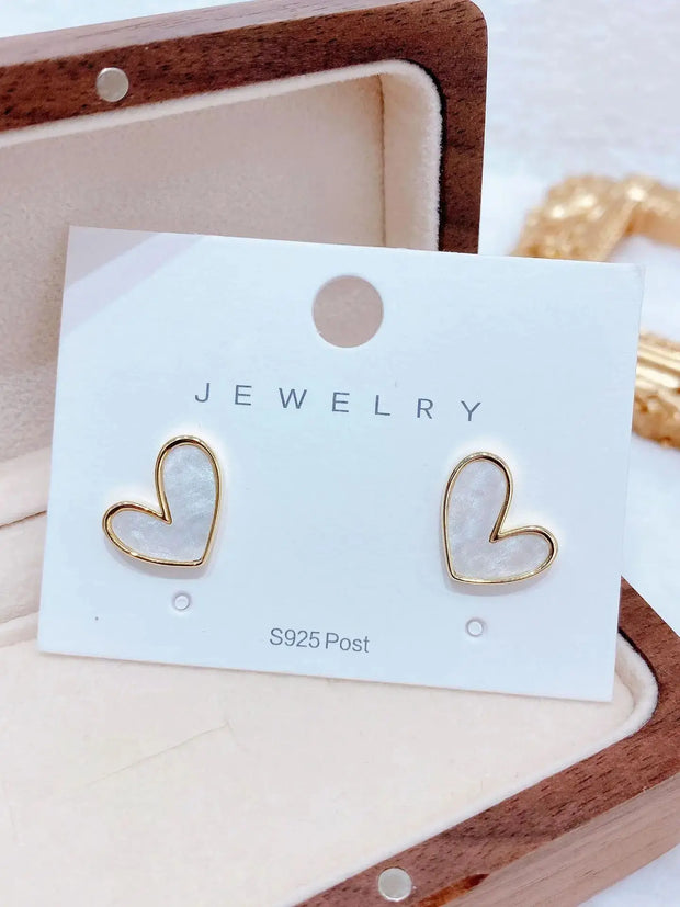 IFYOUOO Vintage Small Heart Earrings for Women Fashion Jewelry Gift Delicate Girly sweet Earrings Girls-Shoppers Preferred Choice