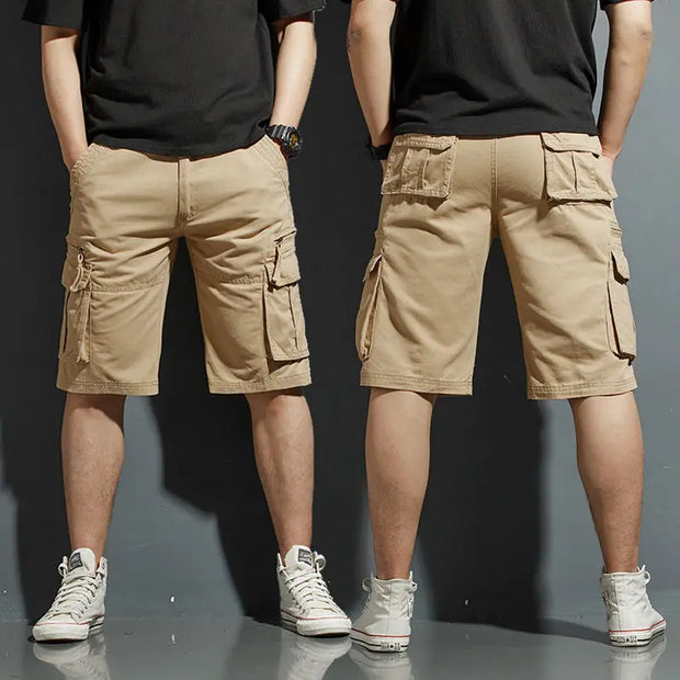Men’s Oversized Cargo Shorts – Vintage Harajuku Style with Pockets, Big & Tall Sizes-Shoppers Preferred Choice