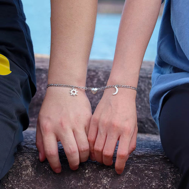 Connect Your Worlds: Sun &amp; Moon Magnetic Bracelets