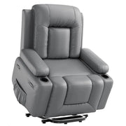 Power Lift Recliner Chair Heated Massage Function Adjustable Backrest Extendable Footrest Electric Lift Chair Elderly Mobility-Shoppers Preferred Choice