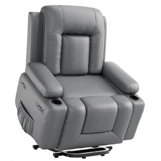 Power Lift Recliner Chair Heated Massage Function Adjustable Backrest Extendable Footrest Electric Lift Chair Elderly Mobility-Shoppers Preferred Choice