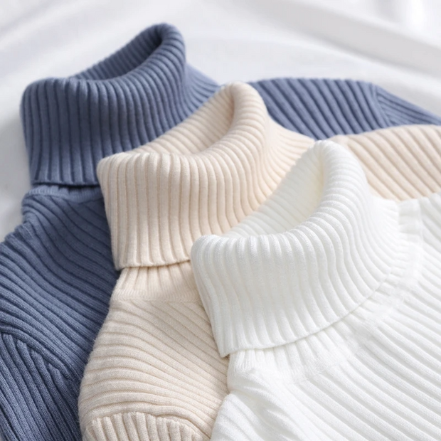 Women’s Cozy Turtleneck Sweater – Soft Knit with Cashmere Feel for Autumn & Winter 2025