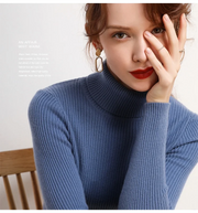 Women’s Cozy Turtleneck Sweater – Soft Knit with Cashmere Feel for Autumn & Winter 2025