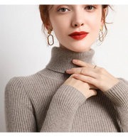 Women’s Cozy Turtleneck Sweater – Soft Knit with Cashmere Feel for Autumn & Winter 2025